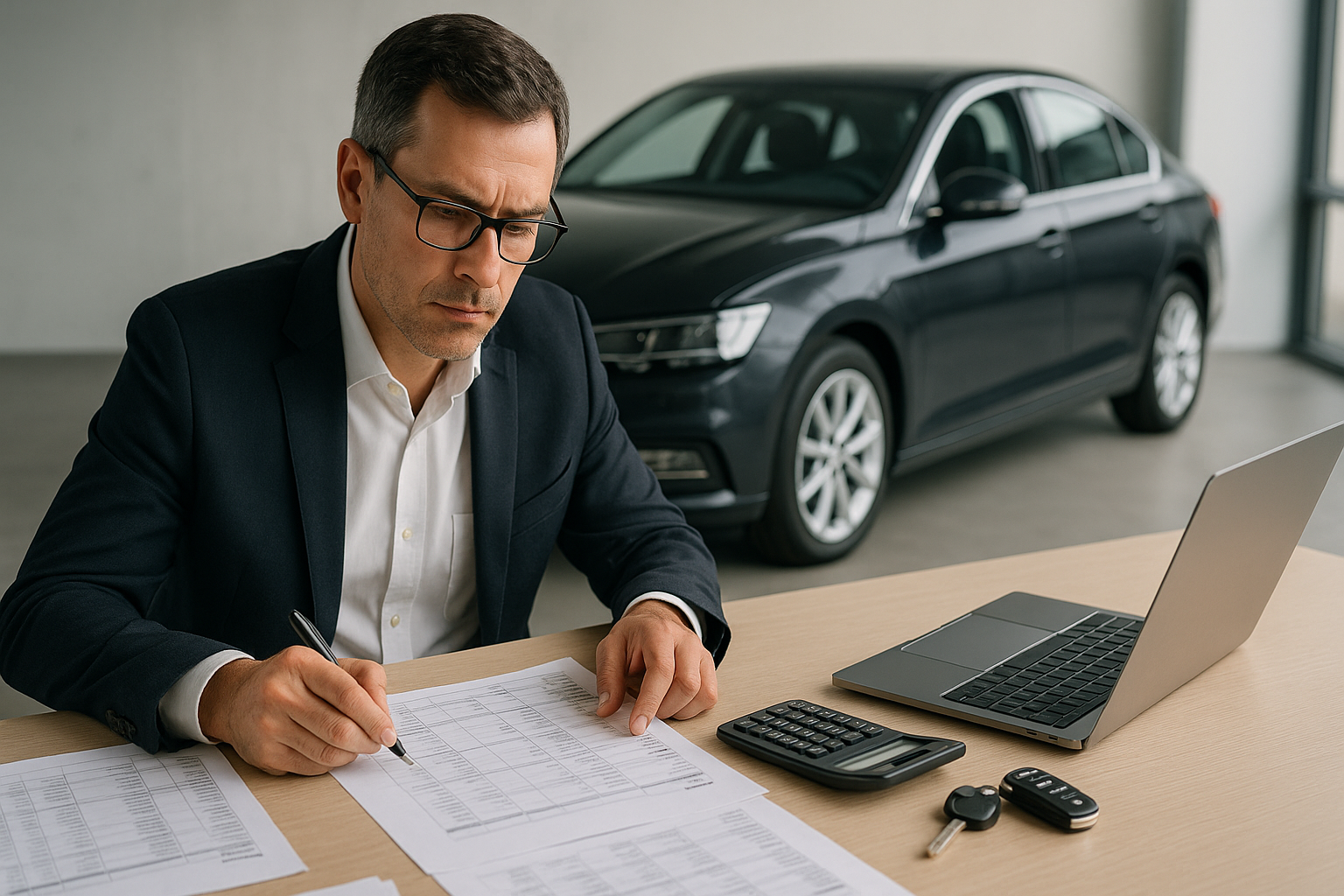 Car expenses in the company and tax deduction